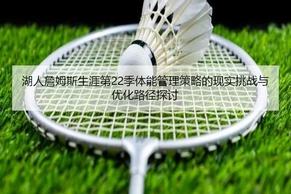 湖人詹姆斯生涯第22季体能管理策略的现实挑战与优化路径探讨
